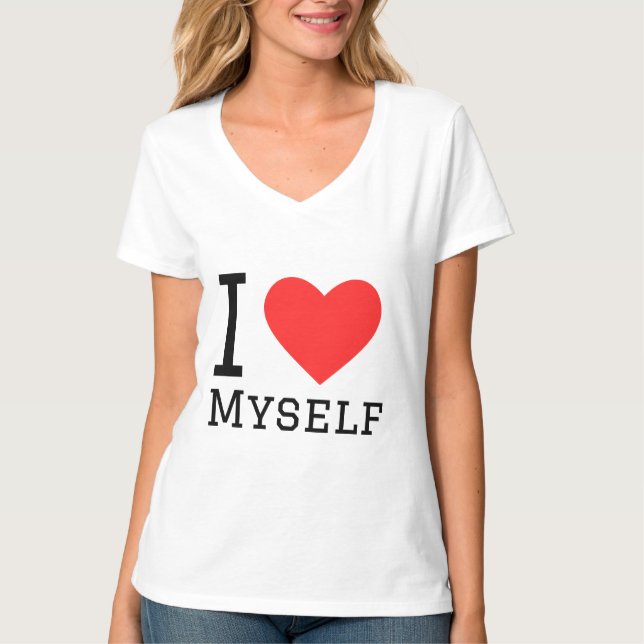 I love myself square sticker T-Shirt (Front)
