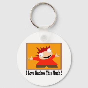 I Love Nachos T-Shirt Key Ring