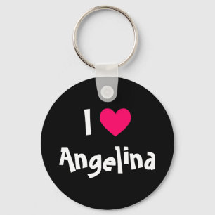 I Love Name Key Ring