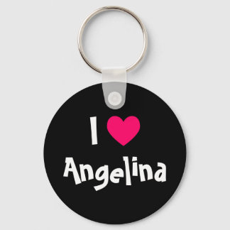 I Love Name Key Ring