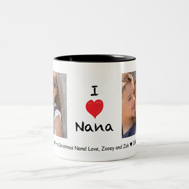 I love Nana 2 Photo Customisable Mug (Center)