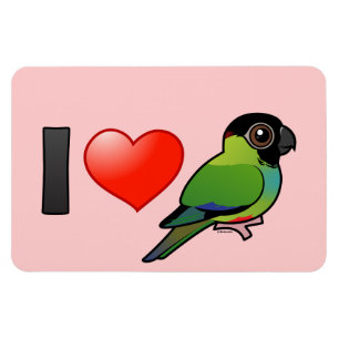 I Love Nanday Conures Magnet