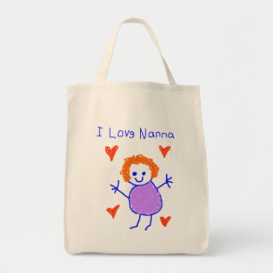I Love Nanna Tote Bag