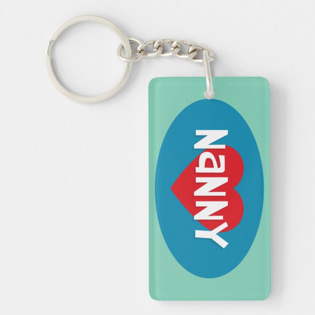 I Love NANNY Key Ring (Front)
