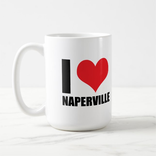 I love Naperville Coffee Mug (Left)