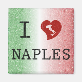 I Love Naples Vintage Italian Magnet