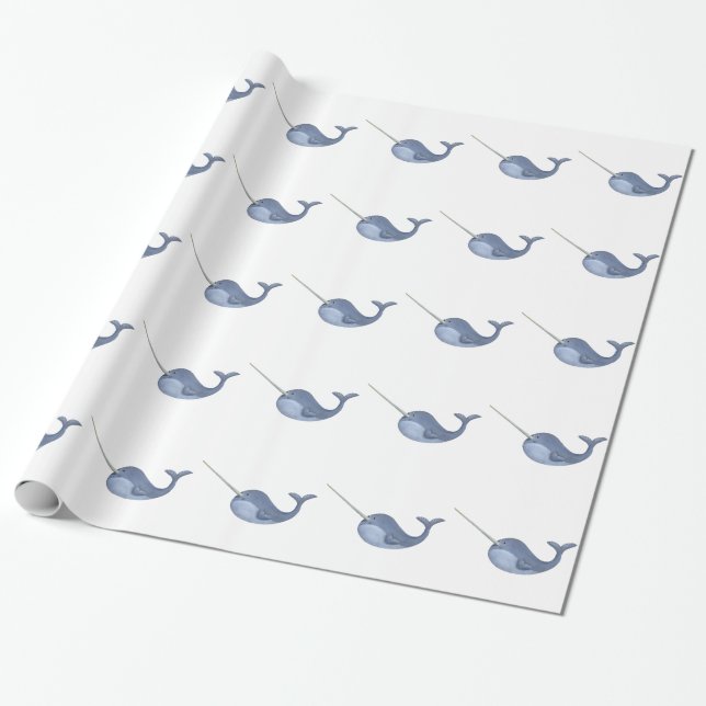 I love Narwhals Wrapping Paper (Unrolled)