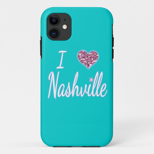 I Love Nashville Case-Mate iPhone Case (Back)