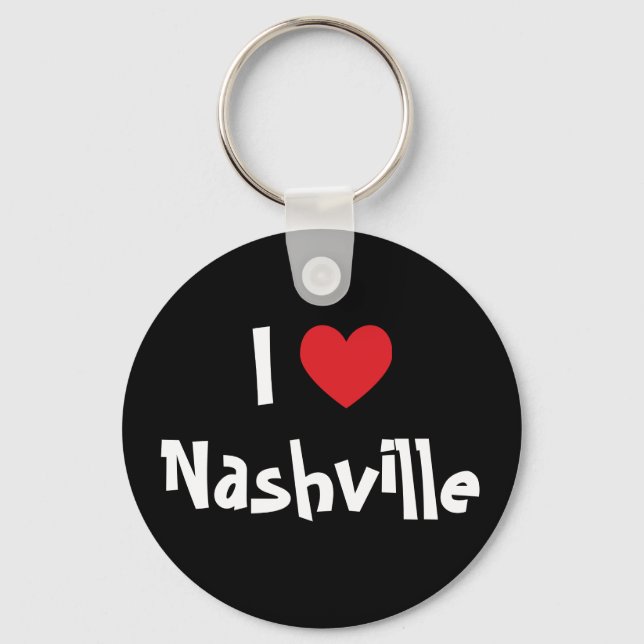I Love Nashville Key Ring (Front)
