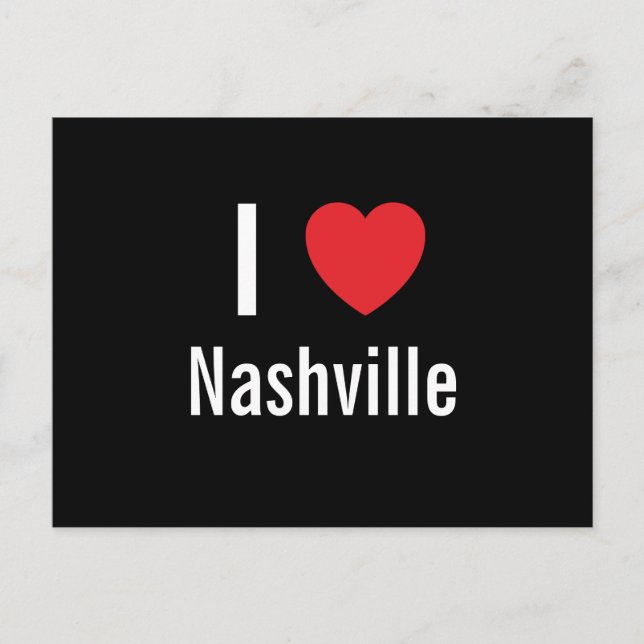 I love Nashville Postcard (Front)