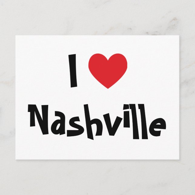 I Love Nashville Postcard (Front)