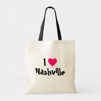 I Love Nashville Tote Bag
