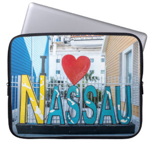 I Love Nassau Bahamas Laptop Sleeve