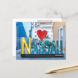 I Love Nassau Bahamas Postcard