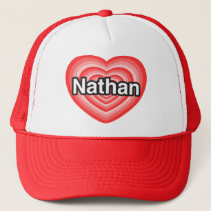 I love Nathan. I love you Nathan. Heart Trucker Hat