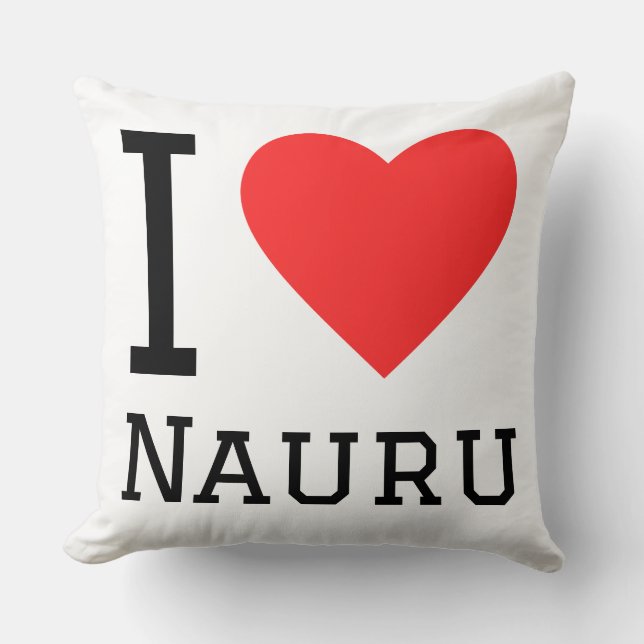 I love Nauru  Cushion (Front)