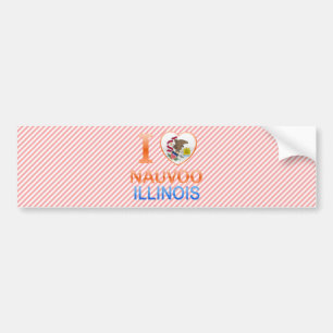 I Love Nauvoo, IL Bumper Sticker