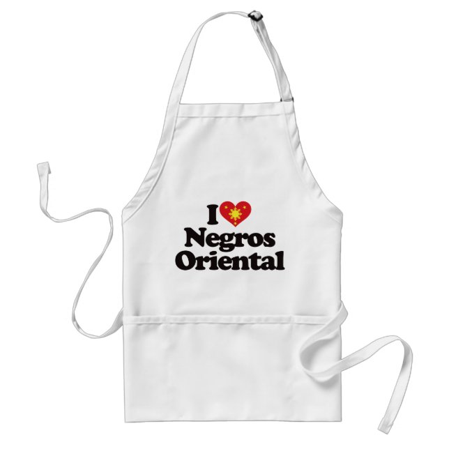 I Love Negros Oriental Standard Apron (Front)