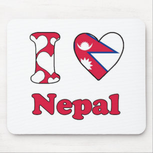 I love Nepal Mouse Mat
