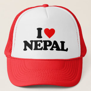 I LOVE NEPAL TRUCKER HAT