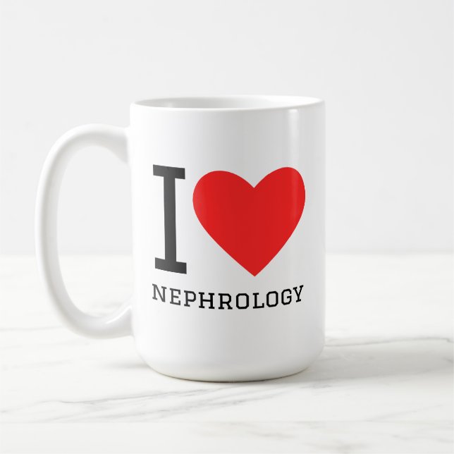 I love nephrology  coffee mug (Left)