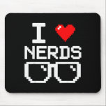 I Love Nerds I Heart Nerds For Science Book Knowle Mouse Mat<br><div class="desc">I Love Nerds I Heart Nerds For Science Book Knowledge Geeks</div>