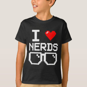 I Love Nerds I Heart Nerds For Science Book Knowle T-Shirt