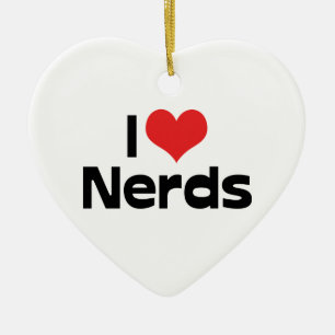 I Love Nerds Ornament