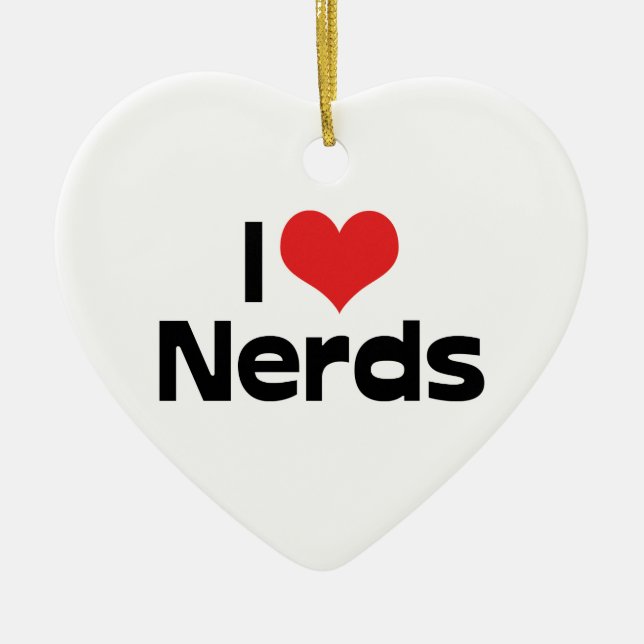 I Love Nerds Ornament (Front)