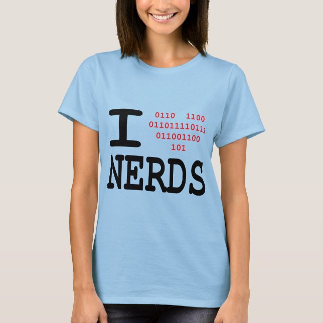 I love nerds - ringer tee (Front)