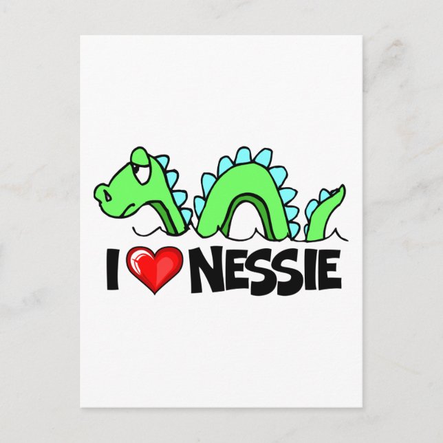 I Love Nessie Postcard (Front)