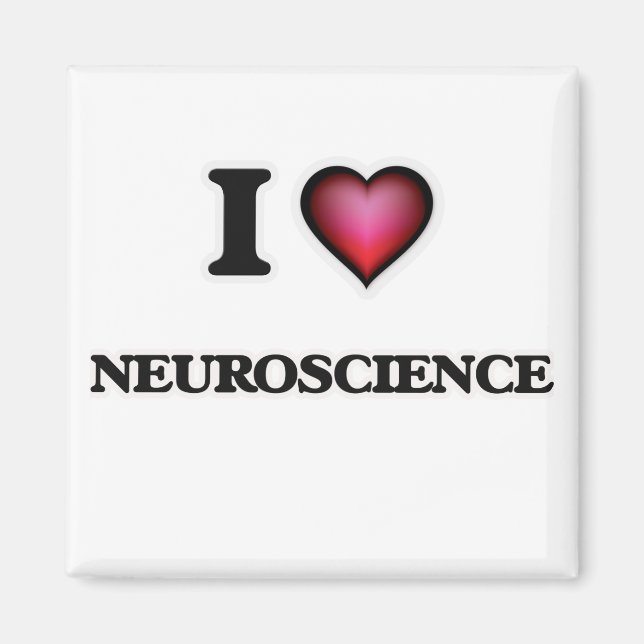 I Love Neuroscience Magnet (Front)