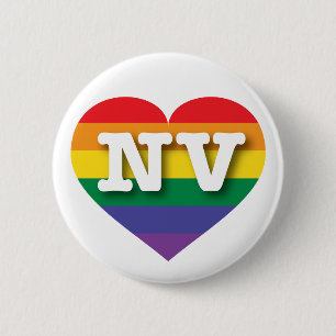 I love Nevada Gay Pride 6 Cm Round Badge