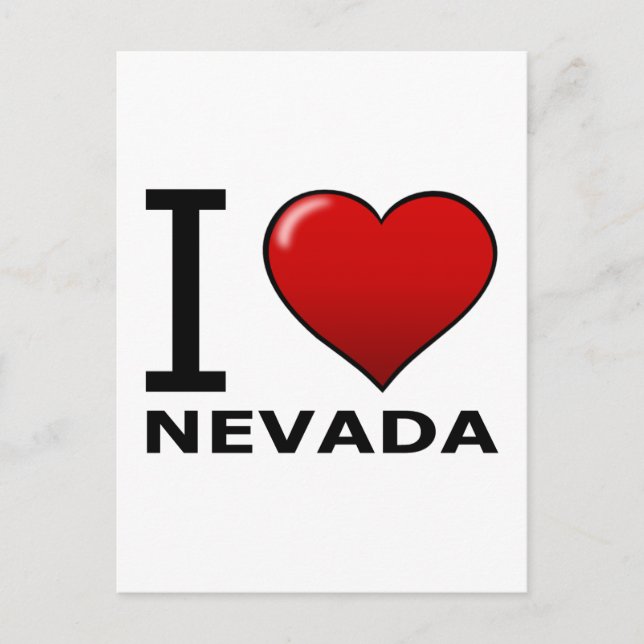 I LOVE NEVADA POSTCARD (Front)