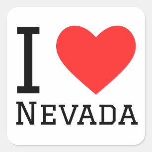 I love nevada square sticker