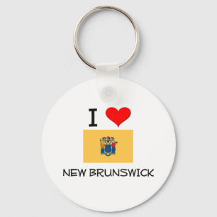 I Love New Brunswick New Jersey Key Ring