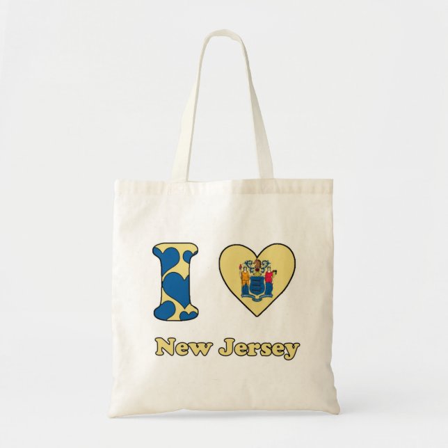 I love New Jersey Tote Bag (Front)