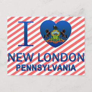 I Love New London, PA Postcard