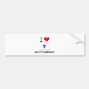 I Love New Marlborough Massachusetts Bumper Sticker