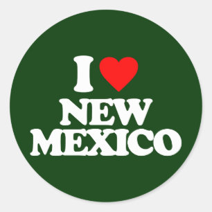 I LOVE NEW MEXICO CLASSIC ROUND STICKER