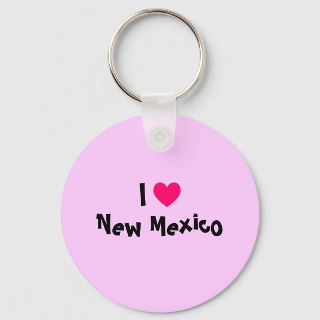 I Love New Mexico Key Ring (Front)