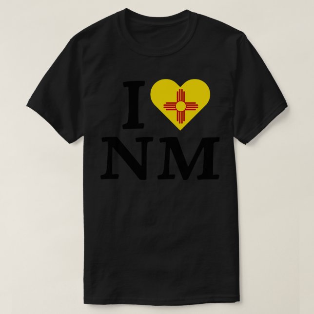 I Love New Mexico T-Shirt (Design Front)