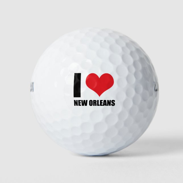 I love New Orleans Golf Balls (Front)