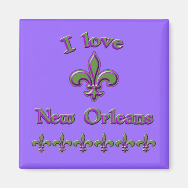 I Love New Orleans T shirts, Mugs, Buttons Magnet (Front)