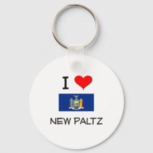I Love New Paltz New York Key Ring