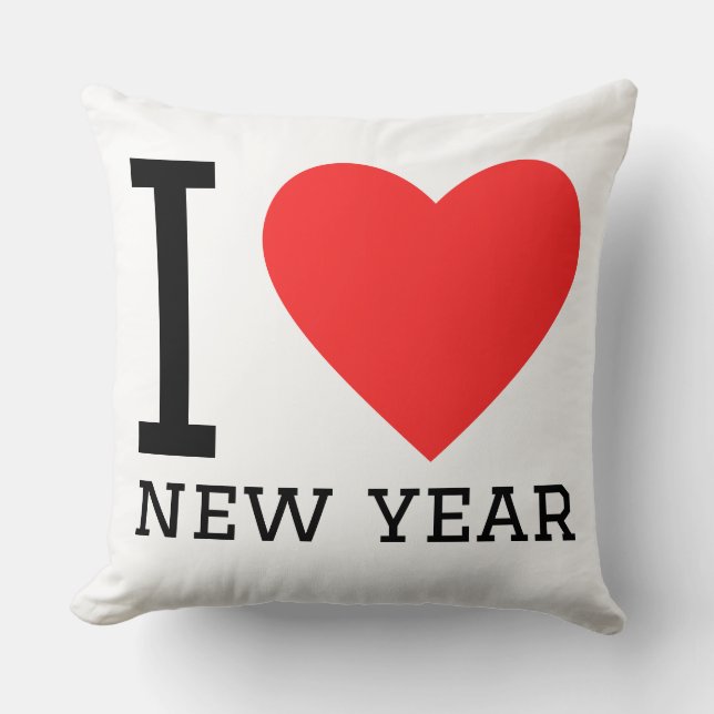 I love new year cushion (Front)