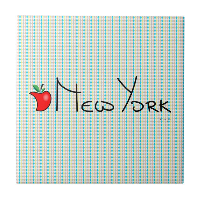 I love New York - Big Apple Tile (Front)