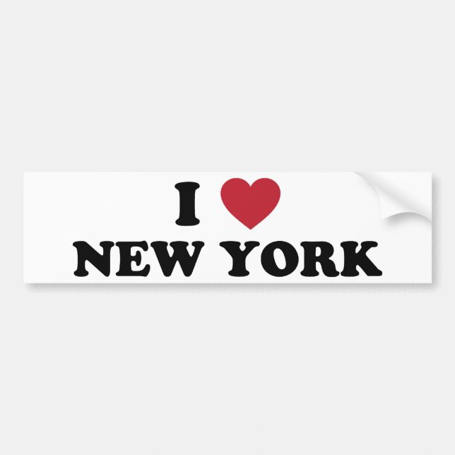 I Love New York Bumper Sticker (Front)