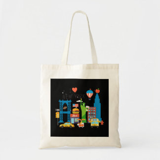 I love New York City NY Icons Souvenir Gift  Tote Bag