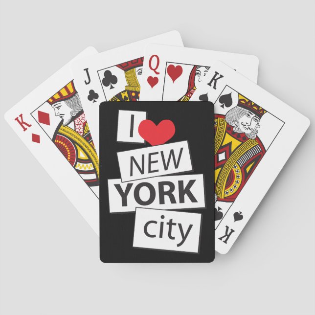 I Love New York City Playing Cards (Back)